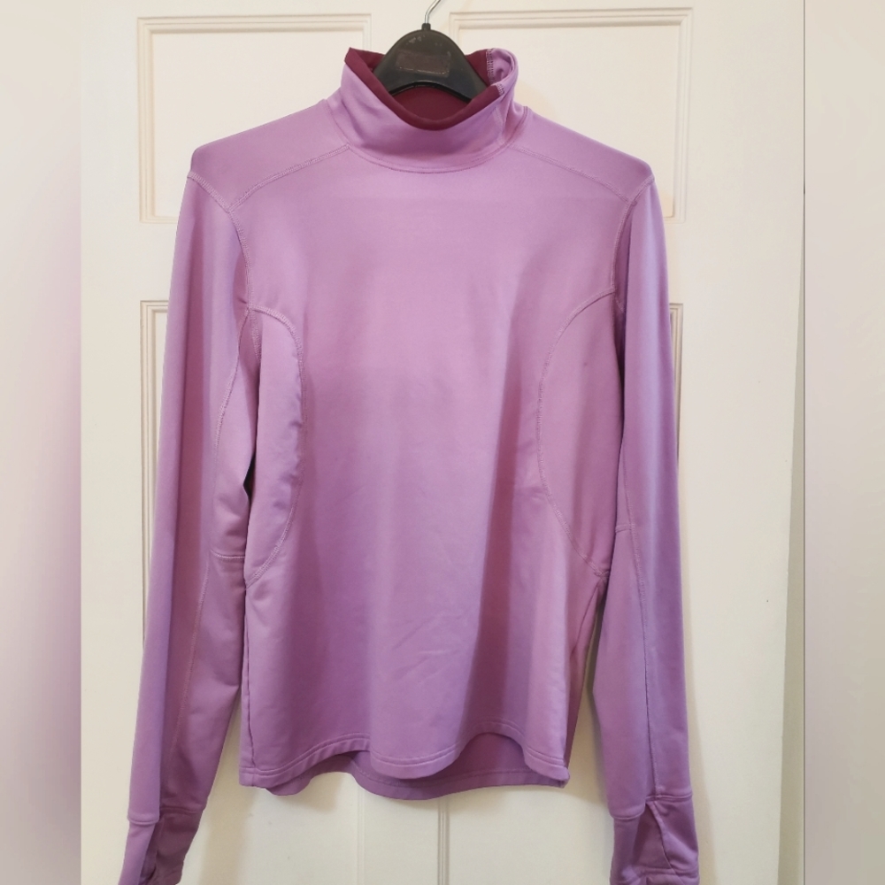 Nike Long Sleeve Lavender Mock Neck Top